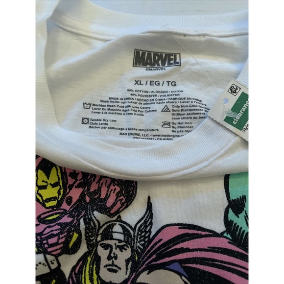 Marvel Comics Pastel Graphic tee Mens XL NWT - Picture 3 of 4